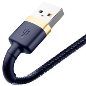 Купить Кабель для iPod, iPhone, iPad Baseus Cafule (CALKLF-BV3) USB to Lightning 1m (Gold/Blue)